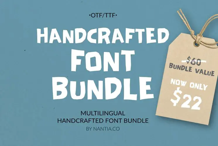 Limited time get Font Package Handwritten Font Bundle Pack for free[Windows, macOS][$22.00 -> Free]