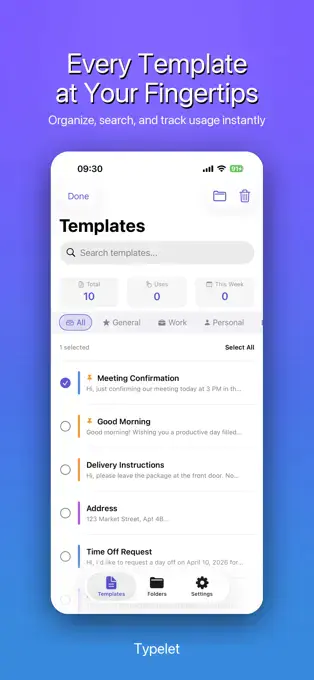Text Template Keyboard Typelet — Free Giveaway (Worth $29.99)