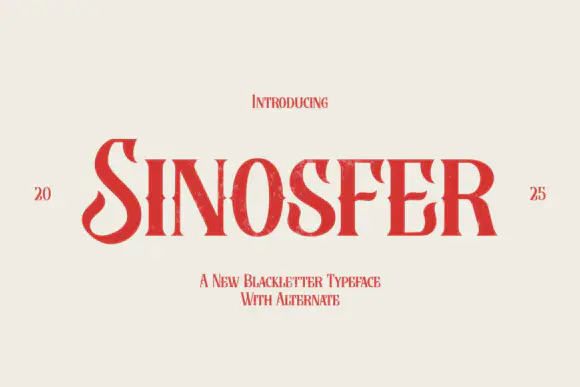 Font Sinosfer — Free Giveaway (Worth $29.99)