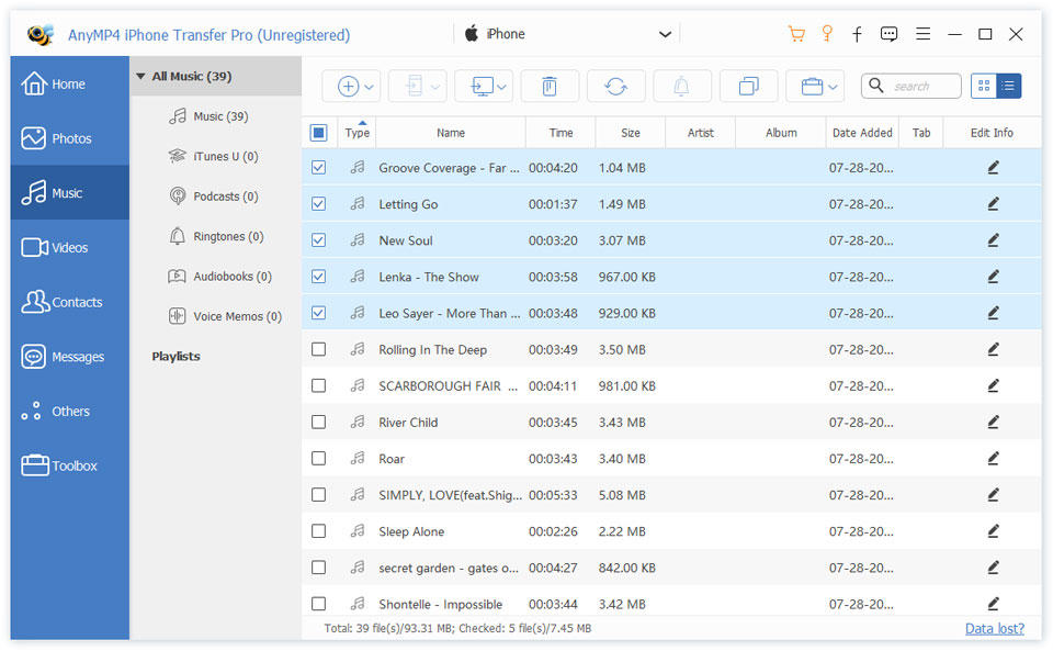 Limited time get iOS Device Data Transfer Tool AnyMP4 iPhone Transfer Pro for free[Windows][$39.00 -> Free]