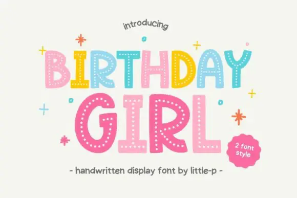 Font Birthday Girl — Free Giveaway (Worth $10.00)