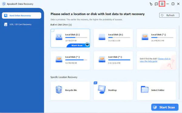 Apeaksoft Data Recovery — Free Giveaway (Worth $31.96)