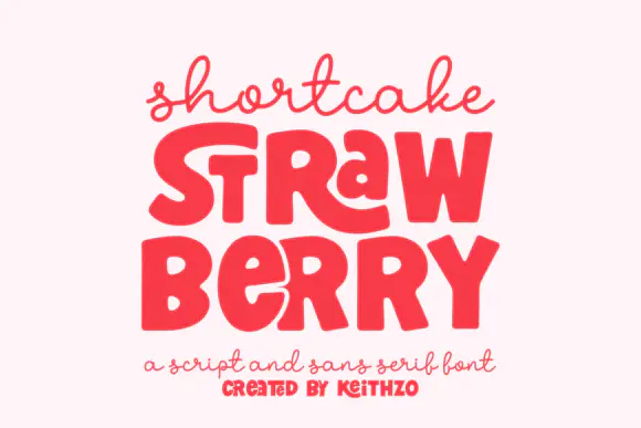 Limited time get Font Shortcake Strawberry for free[Windows, macOS][$15.00 -> Free]