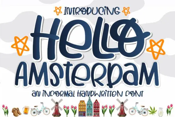 Limited time get Font Hello Amsterdam for free[Windows, macOS][$18.00 -> Free]