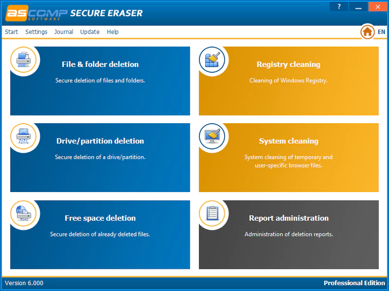 Get ASCOMP Secure Eraser Professional V6.108 for free[Windows]