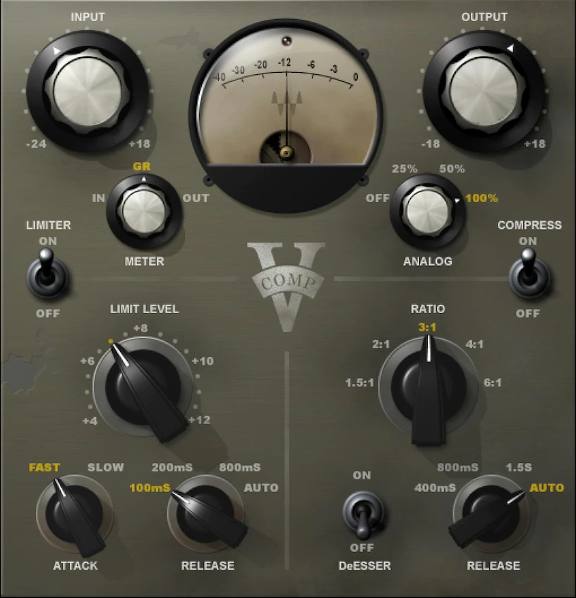 Get VST Plugin Waves V-Comp for free[Windows, macOS][$149 -> Free]