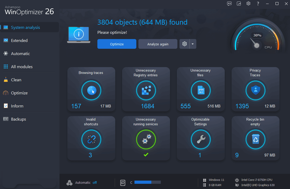 Ashampoo WinOptimizer 26 lifetime license key free giveaway[Windows][$54.99 -> Free]